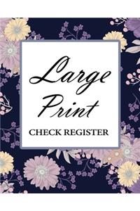 Large Print Check Register