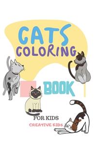 Cats Coloring Book For Kids