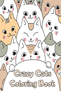 Crazy Cats Coloring Book