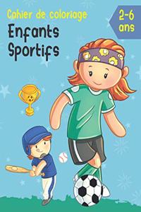 Cahier de coloriage enfants sportifs