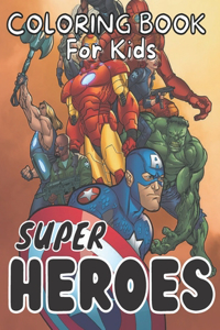 Super Hero coloring book for kids