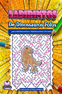 Labirintos de dinossauros fofos para adolescentes e adolescentes incríveis