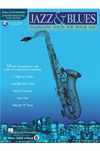Jazz & Blues - Play-Along Solos - Tenor Sax Book/Online Audio