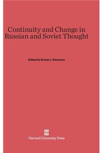 Continuity and Change in Russian and Soviet Thought