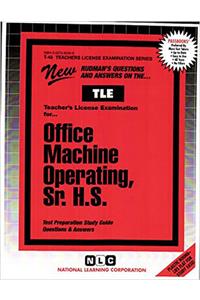 Office Machine Operating, Sr. H.S.