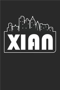 Xian Notebook - China Gift - Skyline Xian Journey Diary - China Travel Journal