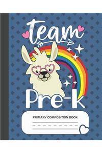 Team Pre-K - Primary Composition Book