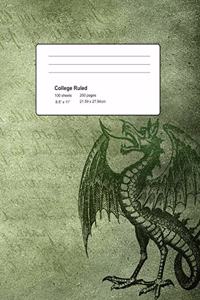 Medieval Dragon Manuscript Notebook