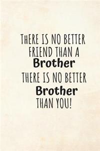 There Is No Better Friend Than a Brother There Is No Better Brother Than You