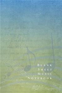 Blank Sheet Music Notebook