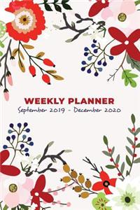 Weekly Planner & Organizer September 2019 - December 2020