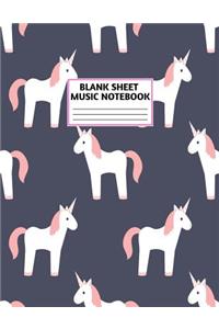 Blank Sheet Music Notebook