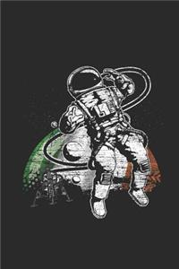 Ireland Flag - Astronaut Moon