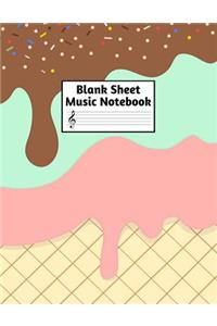 Blank Sheet Music Notebook