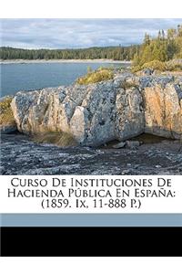 Curso De Instituciones De Hacienda Pública En España