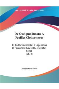 De Quelques Juncus A Feuilles Cloissonnees