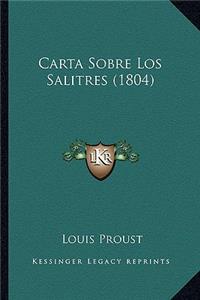 Carta Sobre Los Salitres (1804)