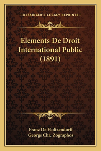 Elements De Droit International Public (1891)