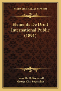 Elements de Droit International Public (1891)