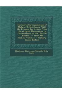 The Secret Correspondence of Madame de Maintenon