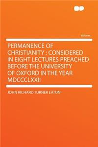 Permanence of Christianity