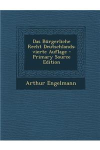 Das Burgerliche Recht Deutschlands