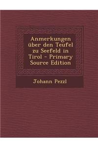 Anmerkungen Uber Den Teufel Zu Seefeld in Tirol