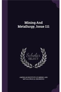 Mining and Metallurgy, Issue 111