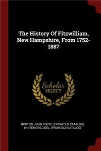 The History of Fitzwilliam, New Hampshire, from 1752-1887