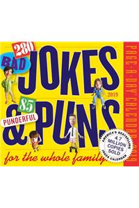 280 Bad Jokes & 85 Punderful Puns Page-A-Day Calendar 2019