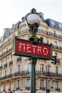 Paris Metro Entrance Sign Journal