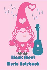 Blank Sheet Music Notebook