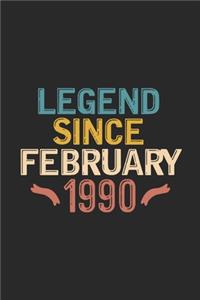 Legend Since February 1990