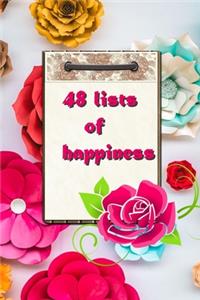 48 lists of happiness