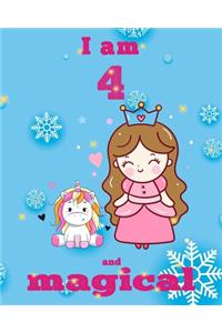 unicorn journal i am 4 and magical