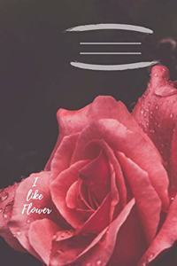 Journal flower arrangement