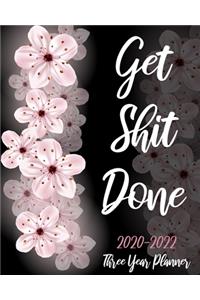 Get Shit Done 2020-2022 Three Year Planner