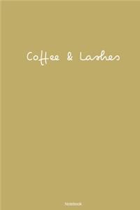 Coffee & Lashes Notebook