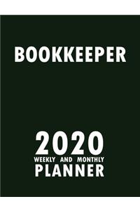 Bookkeeper 2020 Weekly and Monthly Planner