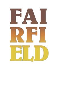 Cool Brown Vintage Style Fairfield 120 Page Notebook Lined Journal