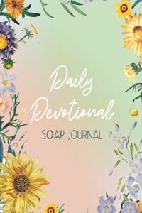 Daily Devotional SOAP Journal-Easy & Simple Guide to Scripture Journaling-Bible Study Workbook 100 pages Book 13