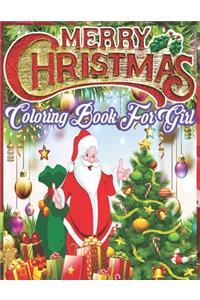 Merry Christmas Coloring Book for girl