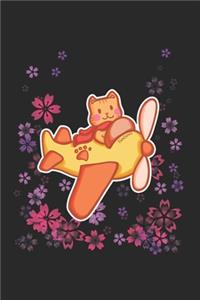 Funny Cat Pilot Notebook