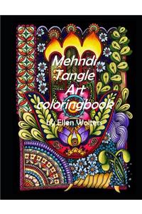 Mehndi Tangle Art Coloringbook