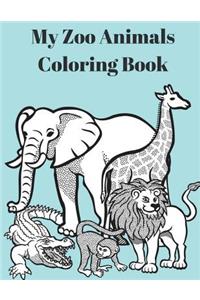 My Zoo Animals Coloring Book
