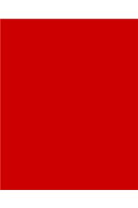 School Composition Book Red Color Simple Plain Red 130 Pages
