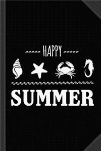 Happy Summer Journal Notebook