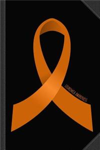 Leukemia Awareness Ribbon Journal Notebook
