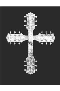 Christian Guitar Cross Guitar Tab Notebook