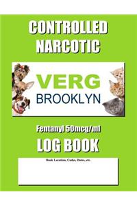 Controlled Narcotic Log Book